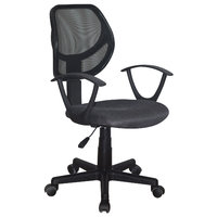 Кресло компактное BRABIX "Flip MG-305", ткань/сетка, серое/черное, 531951