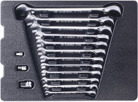 KING TONY 9-10215MR набор комбинированных ключей с трещоткой