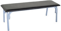 Банкетка без спинки Астрид БМ 9/1, 1200х450х415 мм, серый каркас