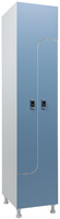 Шкаф для раздевалок WLZ 21-40 EL  электронный замок, голубой/белый ЛДСП
