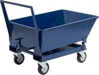 Тележка для стружки ТС-120 с бункером и сливом СОЖ или масел