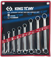 KING TONY 1C08MR - набор накидных ключей, 6-22 мм