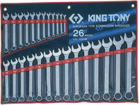 KING TONY 1226MR - набор комбинированных ключей, 6-32 мм