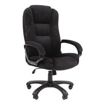 Кресло офисное Chairman CH 600, велюр, черное, 7158676
