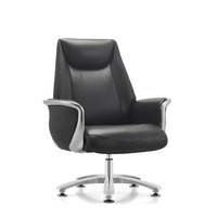 Кресло HAWASAN (ХАВАСАН) PREMIUM EX-801, до 200 кг, алюминий, экокожа, черное, 533235