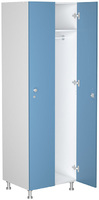 Шкаф для раздевалок WL 21-60 голубой/белый ЛДСП