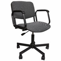 Кресло КР08, с подлокотниками, серое, КР01.00.08-102, 531635