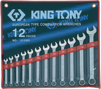 KING TONY 1212MR - набор комбинированных ключей, 8-22 мм