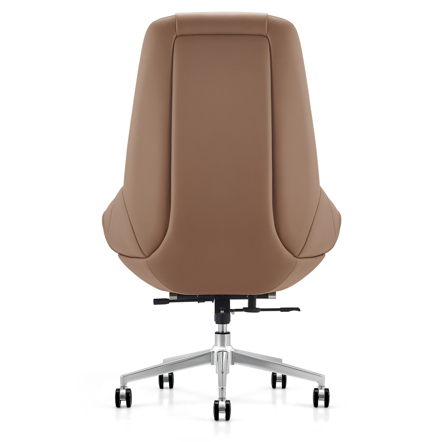 Кресло HAWASAN (ХАВАСАН) PREMIUM EX-810, алюминий, экокожа, коричневое, 533236