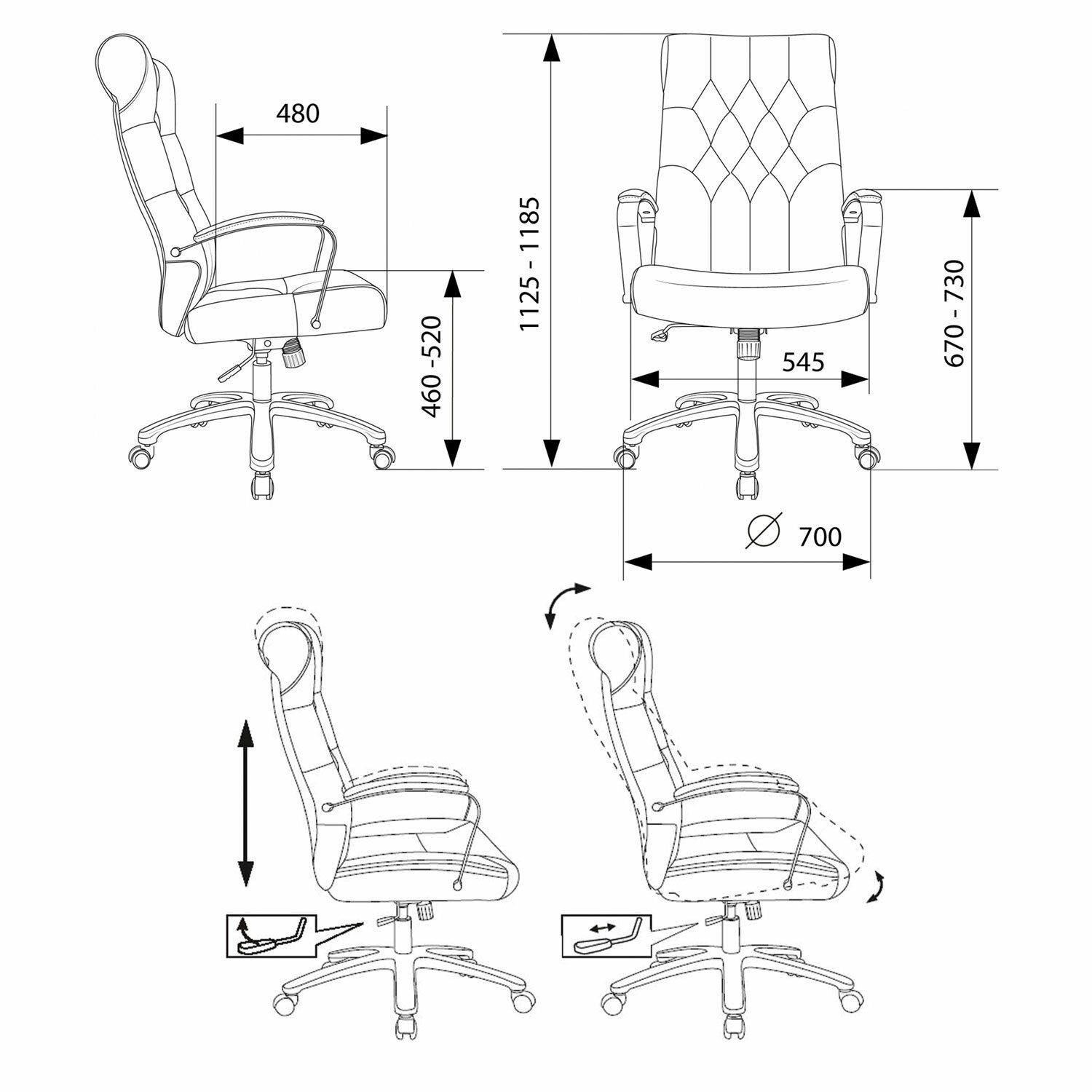 Кресло офисное T-9928SL, усиленное, НАГРУЗКА до 200 кг, хром, ткань, серое, 1985910