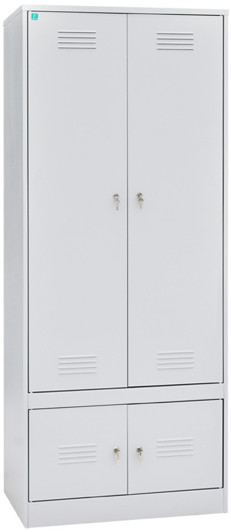 Шкаф для одежды двухстворчатый с отделениями под обувь 2000x600x500