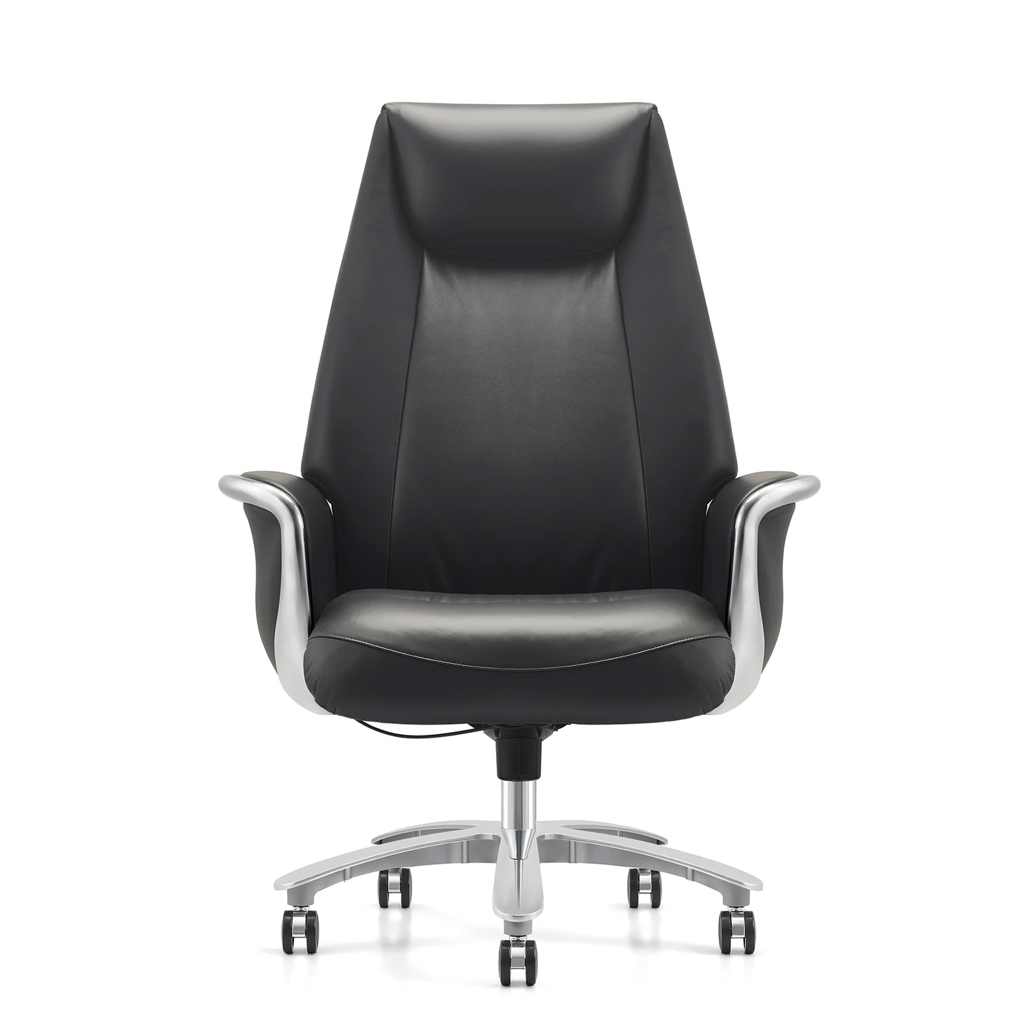 Кресло HAWASAN (ХАВАСАН) PREMIUM EX-800, до 200 кг, синхромеханизм, алюминий, экокожа, черное, 533234