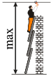 Трехсекционная лестница  Гранит 3x6