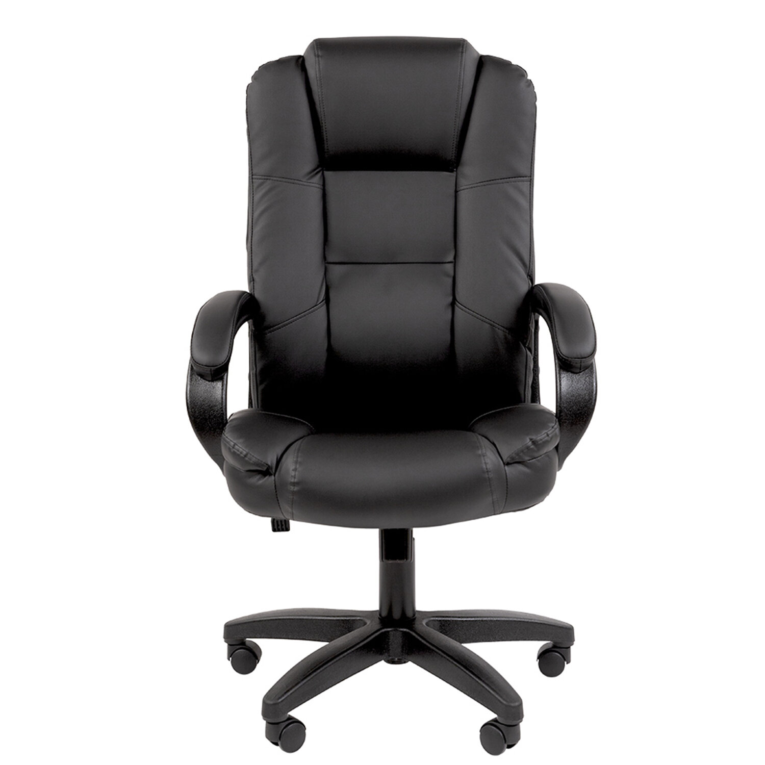 Кресло офисное Chairman CH 600 LT, экокожа, черное, 7158667