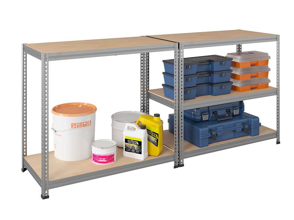 Стеллаж SBL 180KD/75x35/5 S24599371158 1800х750х350 мм 5 полок, оцинкованный