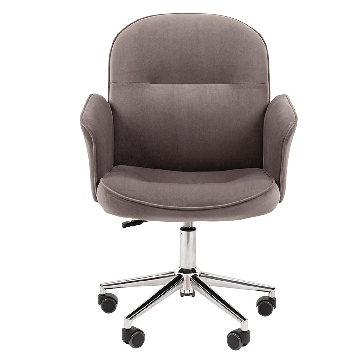 Кресло офисное Chairman CH 130, велюр, темно-серое, 7142119