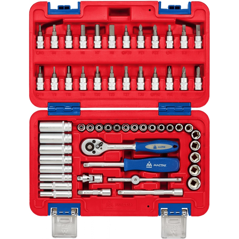 МАСТАК 01-056C - набор инструментов универсальный, 56 предметов 