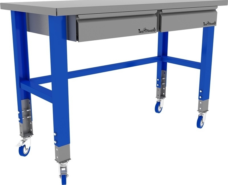 Стол промышленный Верстакофф PROFFI 1500 на колесах
