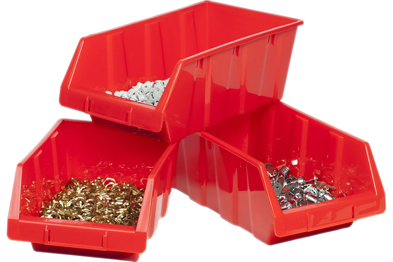 Ящик пластиковый ДиКом А 300х230х150 (красный)