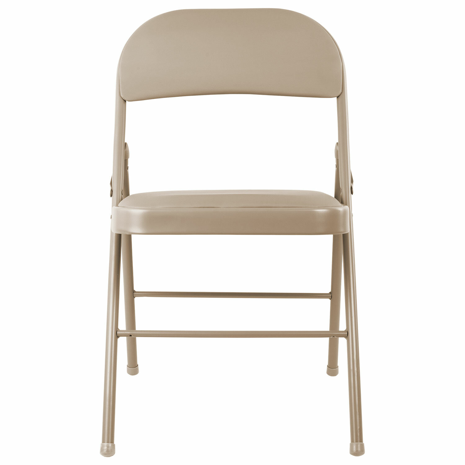 Стулья складные BRABIX "Golf Plus CF-003" КОМФОРТ, КОМПЛЕКТ 4шт., бежевый каркас, кожзам бежевый, 533033