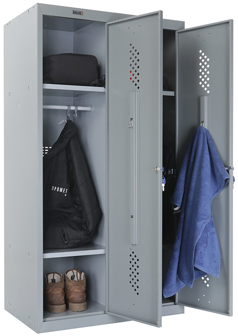 Шкаф для раздевалок усиленный ML-21-60 (1500) 1500х600х500 мм