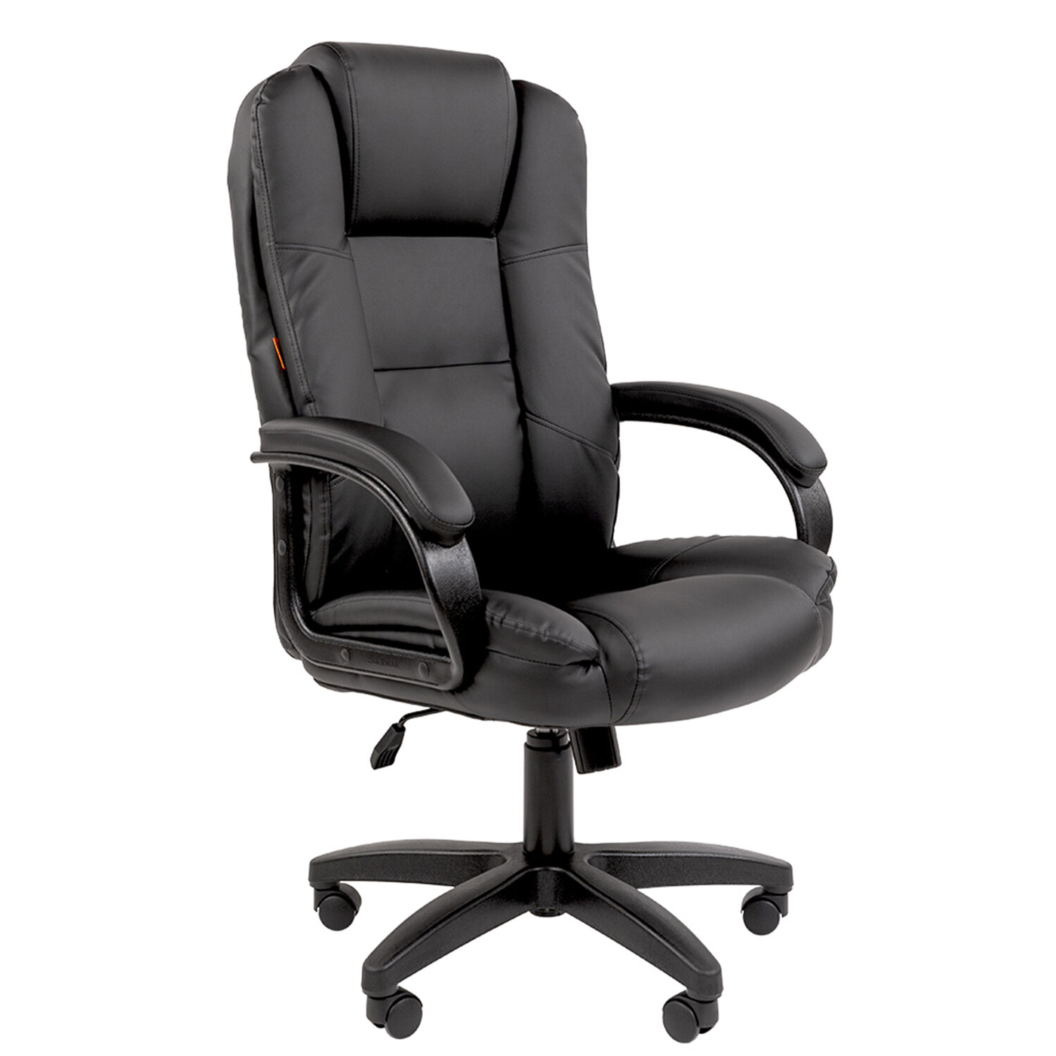 Кресло офисное Chairman CH 600 LT, экокожа, черное, 7158667