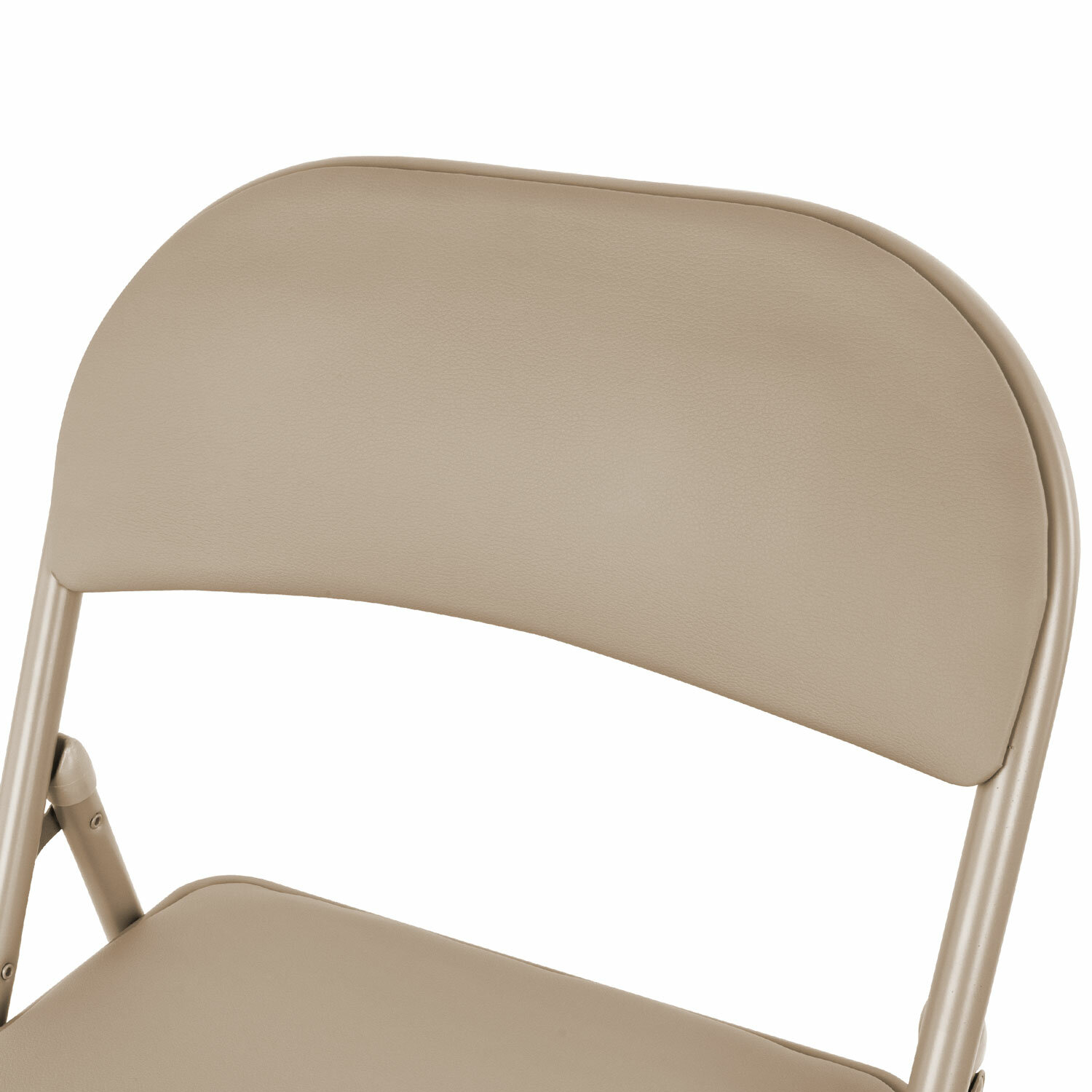 Стулья складные BRABIX "Golf Plus CF-003" КОМФОРТ, КОМПЛЕКТ 4шт., бежевый каркас, кожзам бежевый, 533033