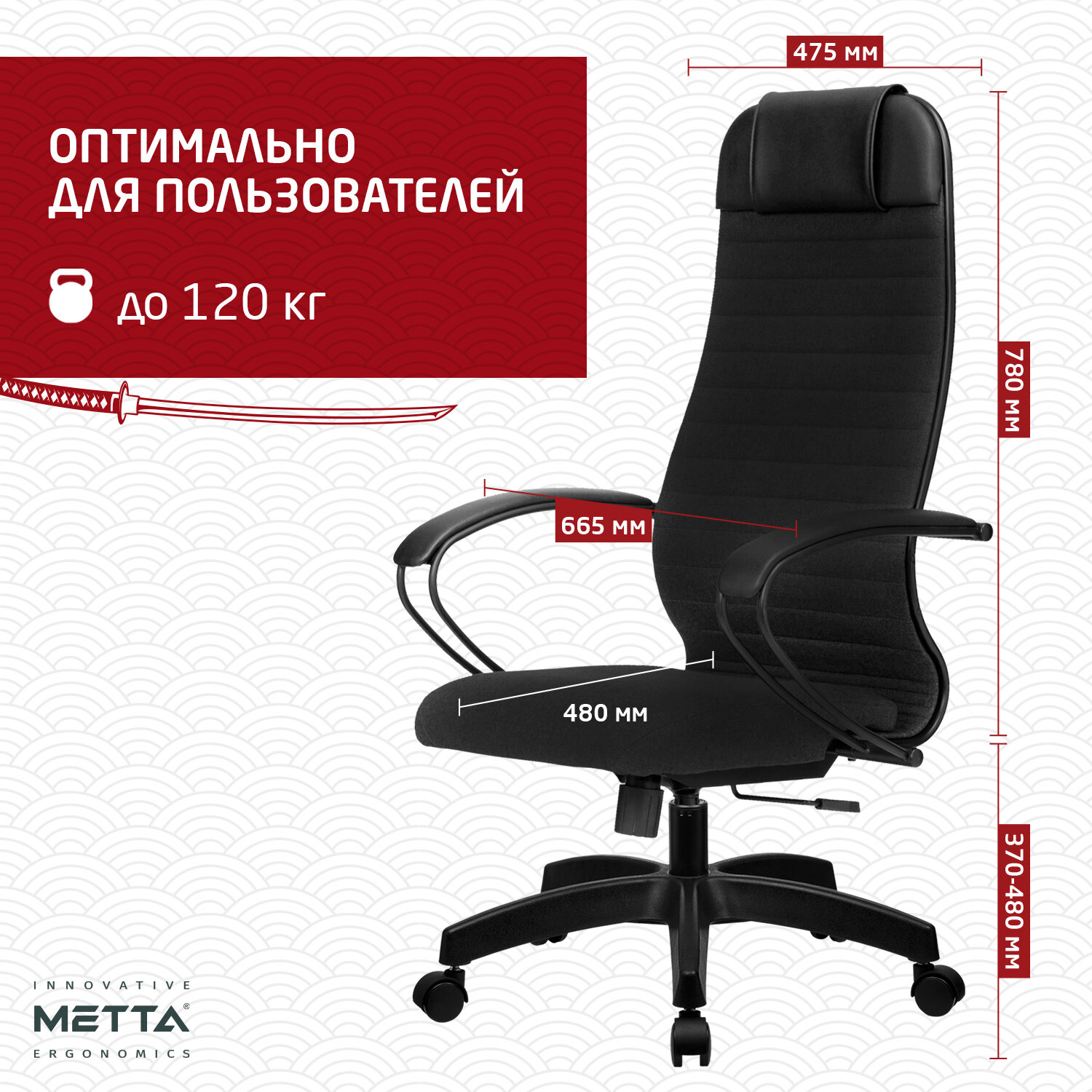 Кресло офисное МЕТТА 