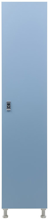 Шкаф для раздевалок WL 11-40 EL электронный замок, голубой/белый ЛДСП