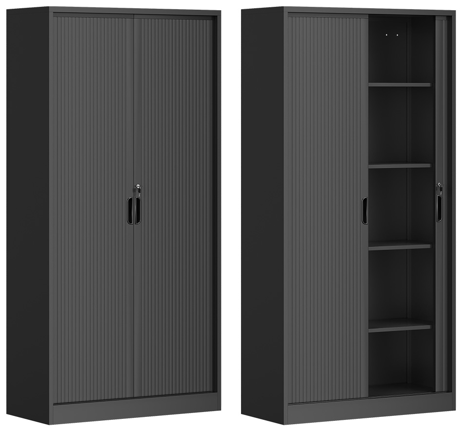 Шкаф металлический для офиса с роллетными дверьми FC-R20 1850х900х450 мм