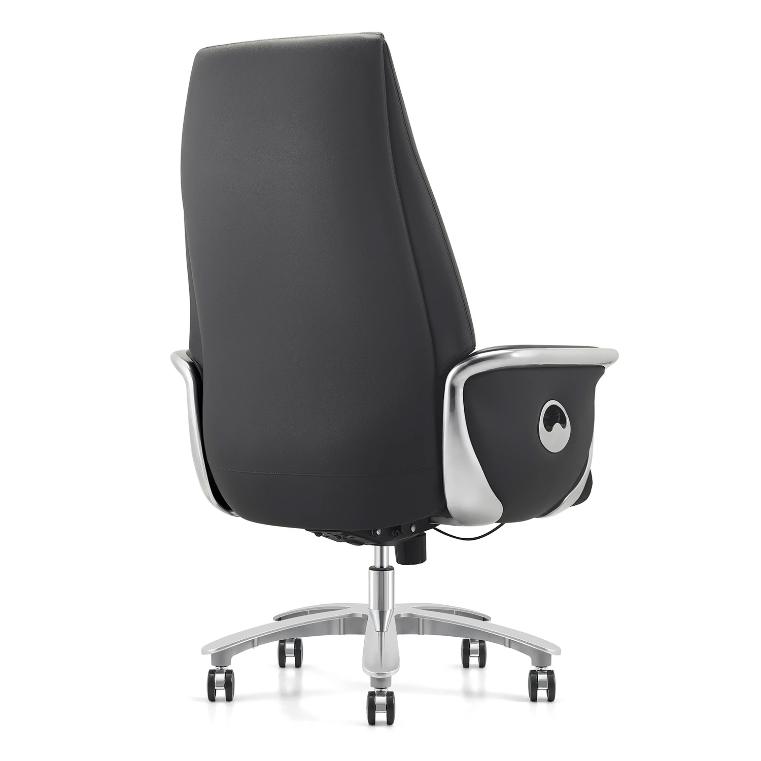Кресло HAWASAN (ХАВАСАН) PREMIUM EX-800, до 200 кг, синхромеханизм, алюминий, экокожа, черное, 533234