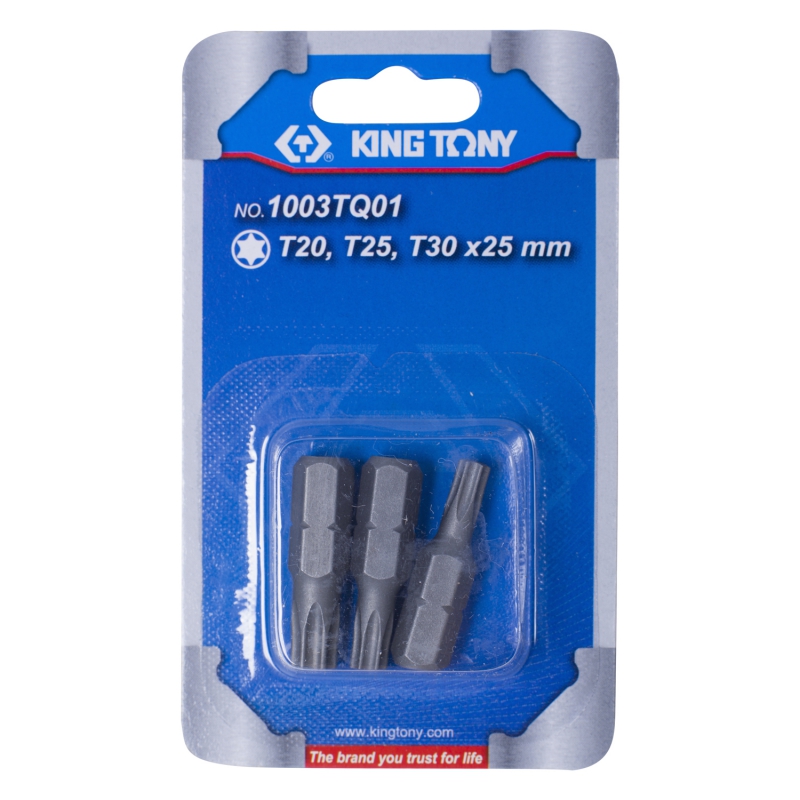 KING TONY 1003TQ01 - набор вставок (бит) 1/4