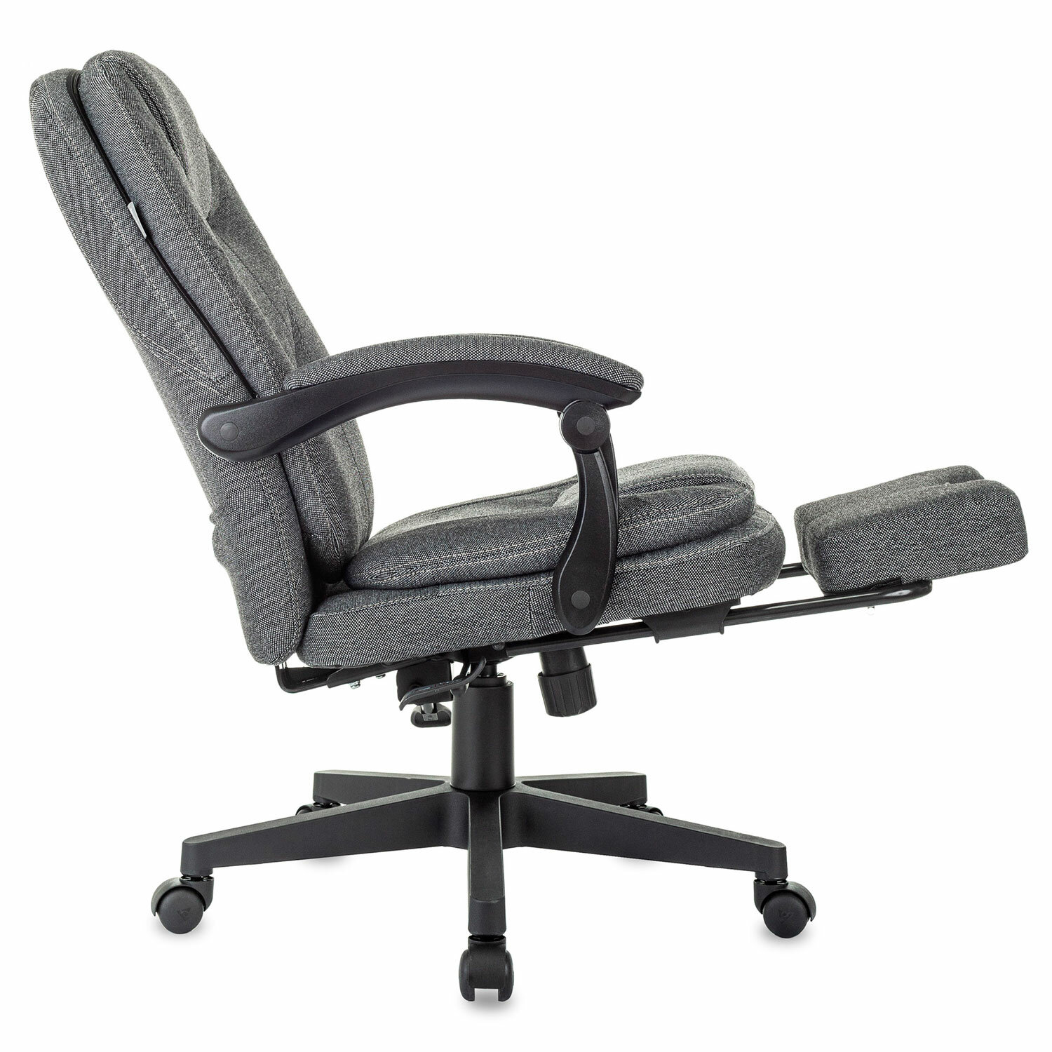 Кресло офисное CH-868MSG-BF, синхромеханизм, вибромодуль, подставка для ног, ткань, серое, 1998751