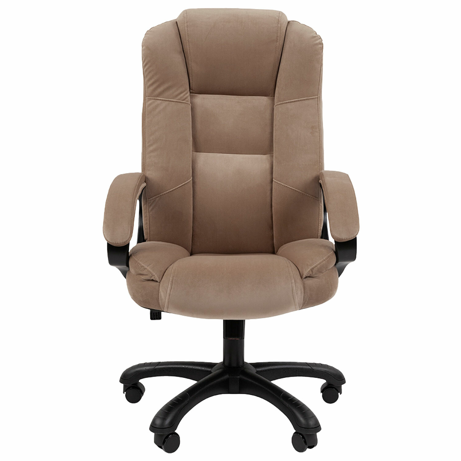 Кресло офисное Chairman CH 600, велюр, бежевое, 7158673