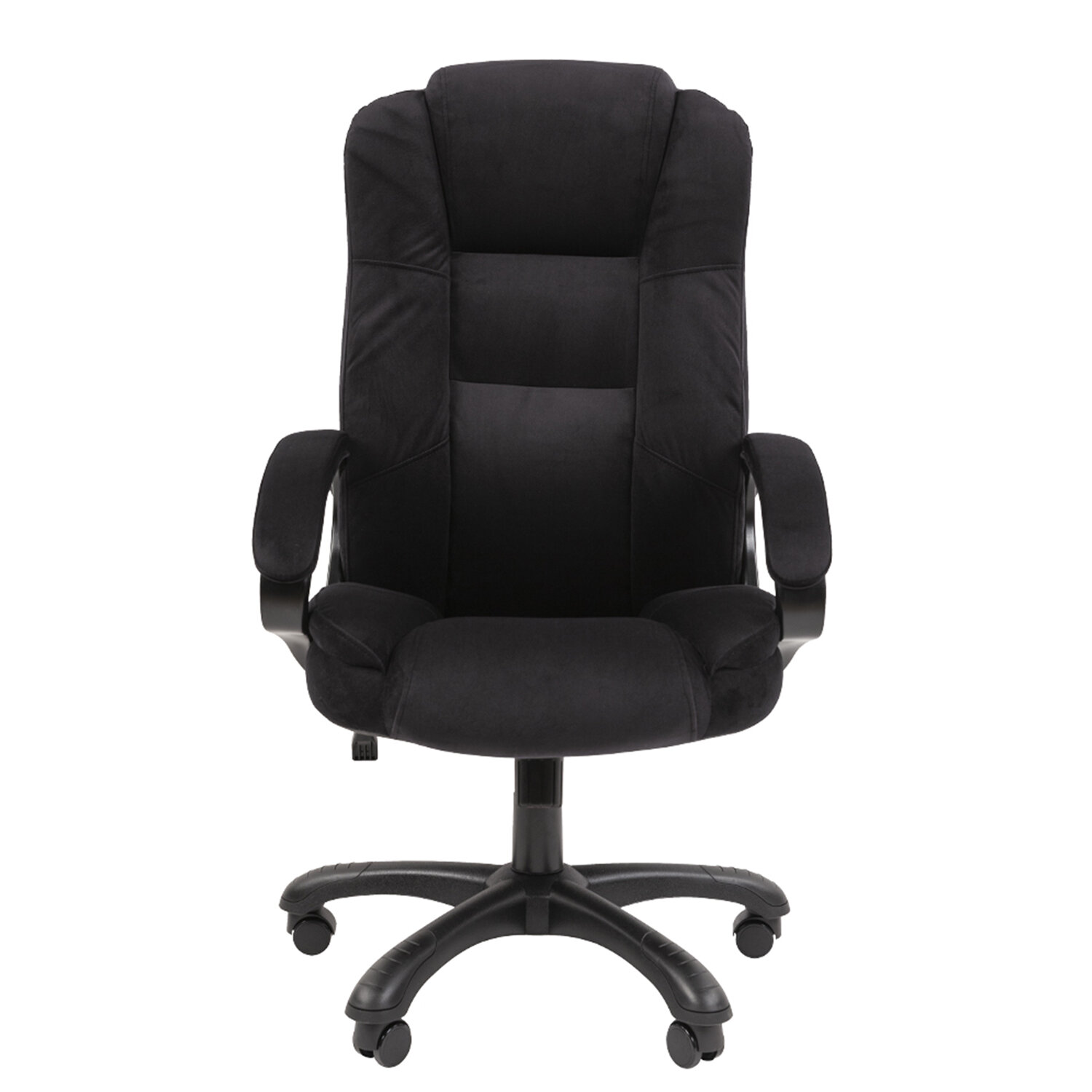 Кресло офисное Chairman CH 600, велюр, черное, 7158676