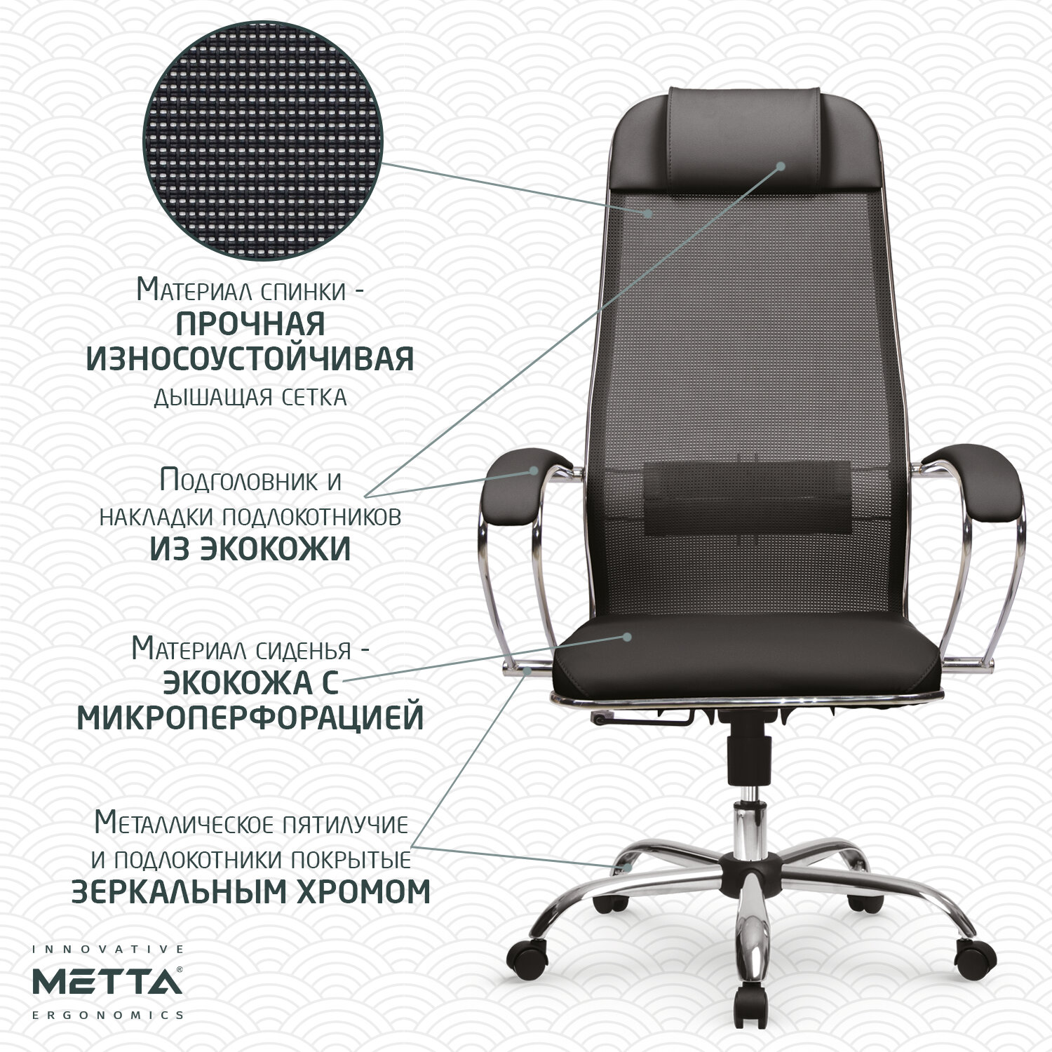 Кресло офисное МЕТТА 