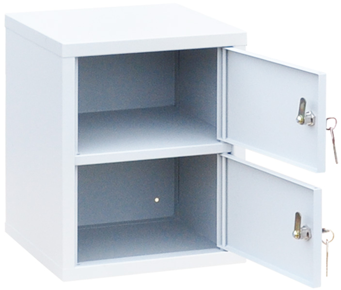Индивидуальный шкаф кассира на 2 отделения вертикальный (навесной) (ИШК-2в)