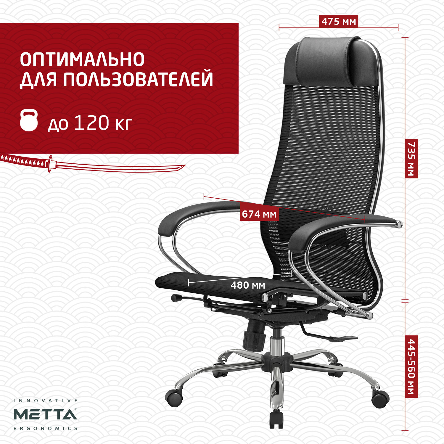 Кресло офисное МЕТТА 