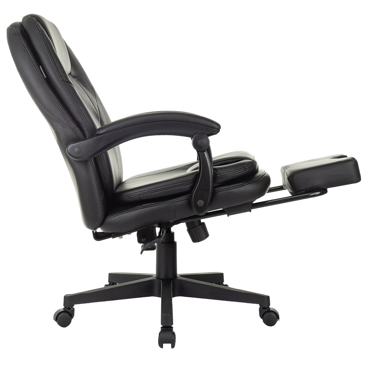 Кресло офисное CH-868N-BF, синхромеханизм, подставка для ног, экокожа, черное, 2018358