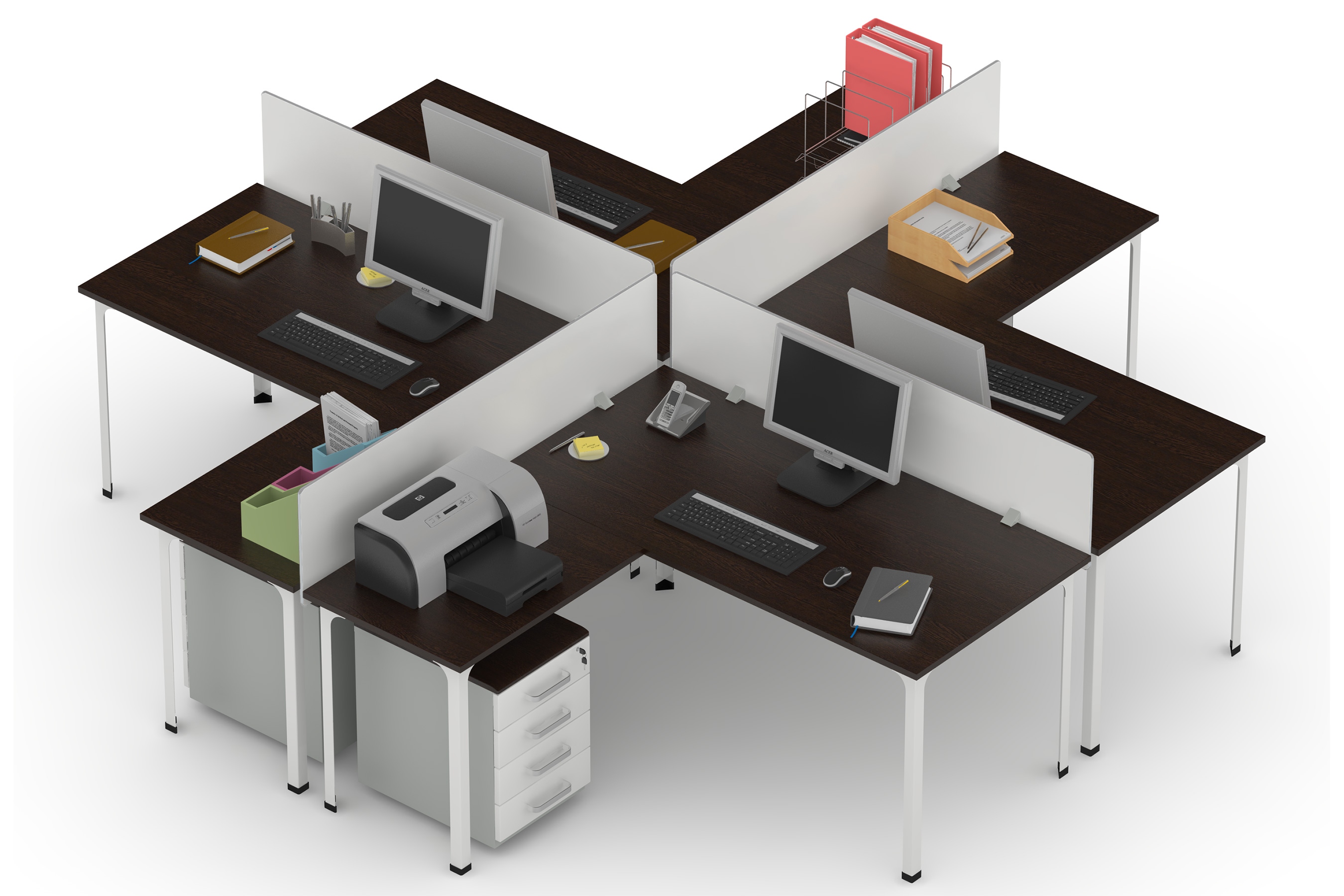 Как поставить 4 стола. Стол офисный диком п1 с приставкой и экраном (ширина 1800). Стол офисный диком п1. Офисный стол на 4 рабочих места. Расстановка столов в офисе.
