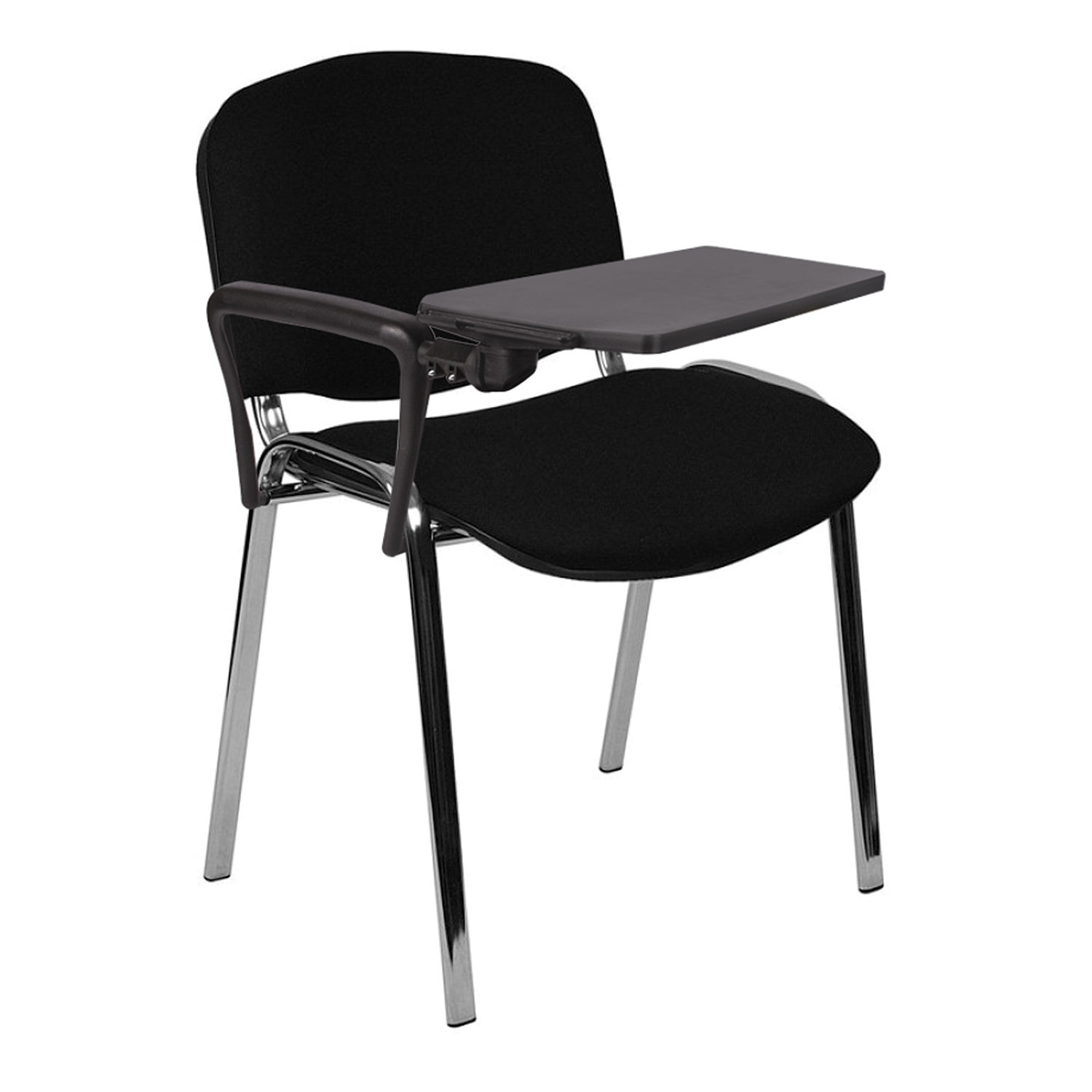 Стол (пюпитр) для стула BRABIX Iso, для конференций, складной, пластик/металл, черный