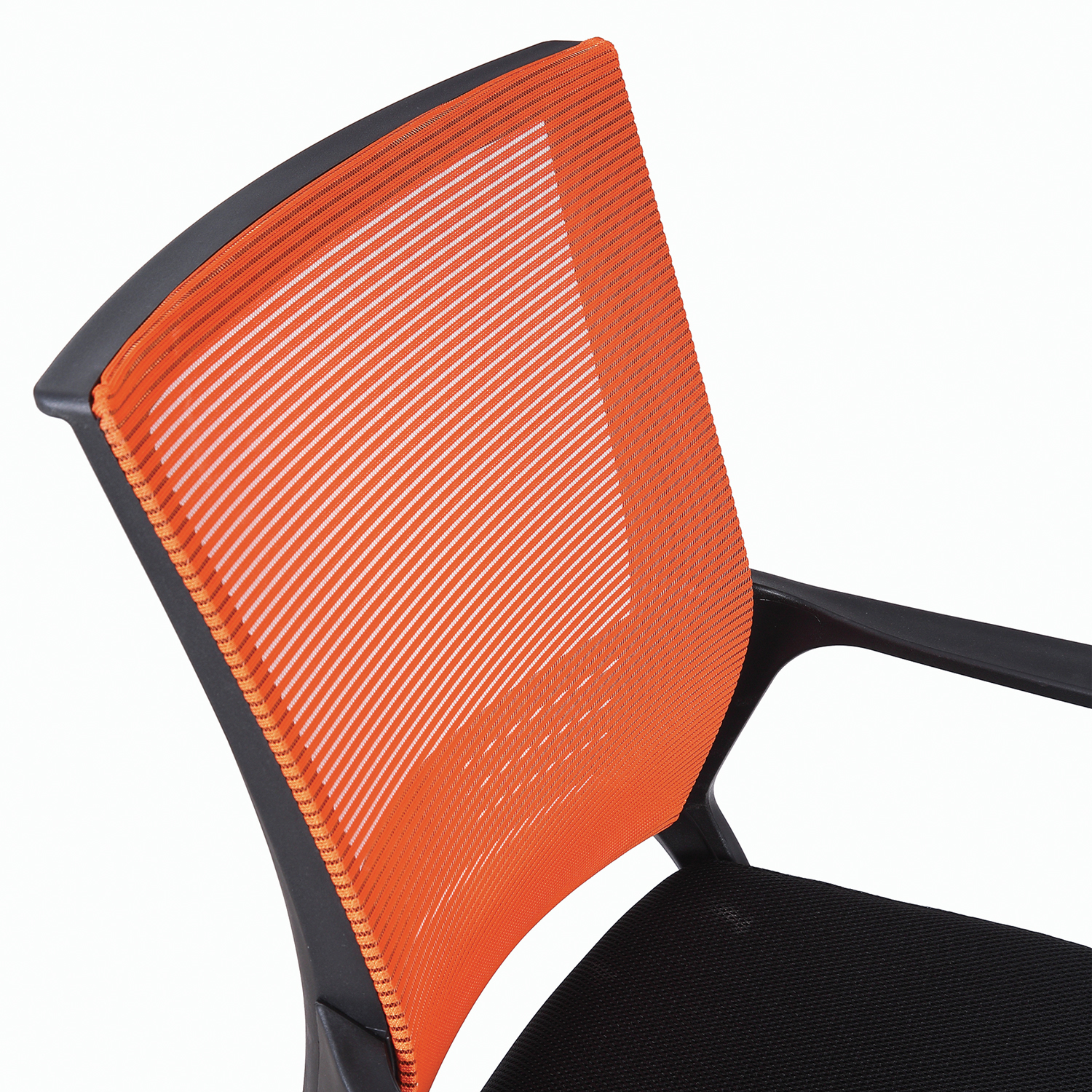 Кресло BRABIX  Balance MG-320, с подлокотниками, комбинированное черное/оранжевое