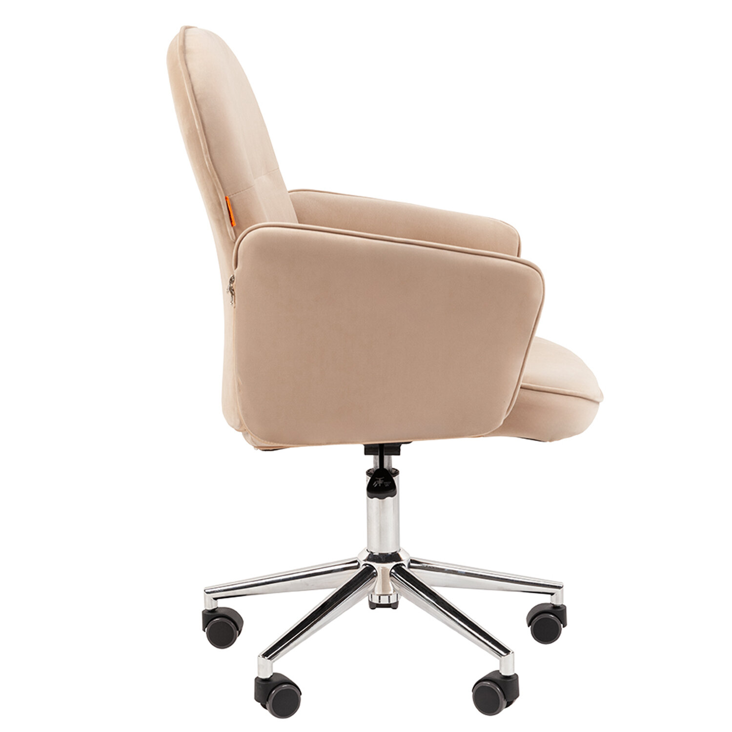 Кресло офисное Chairman CH 130, велюр, бежевое, 7142120