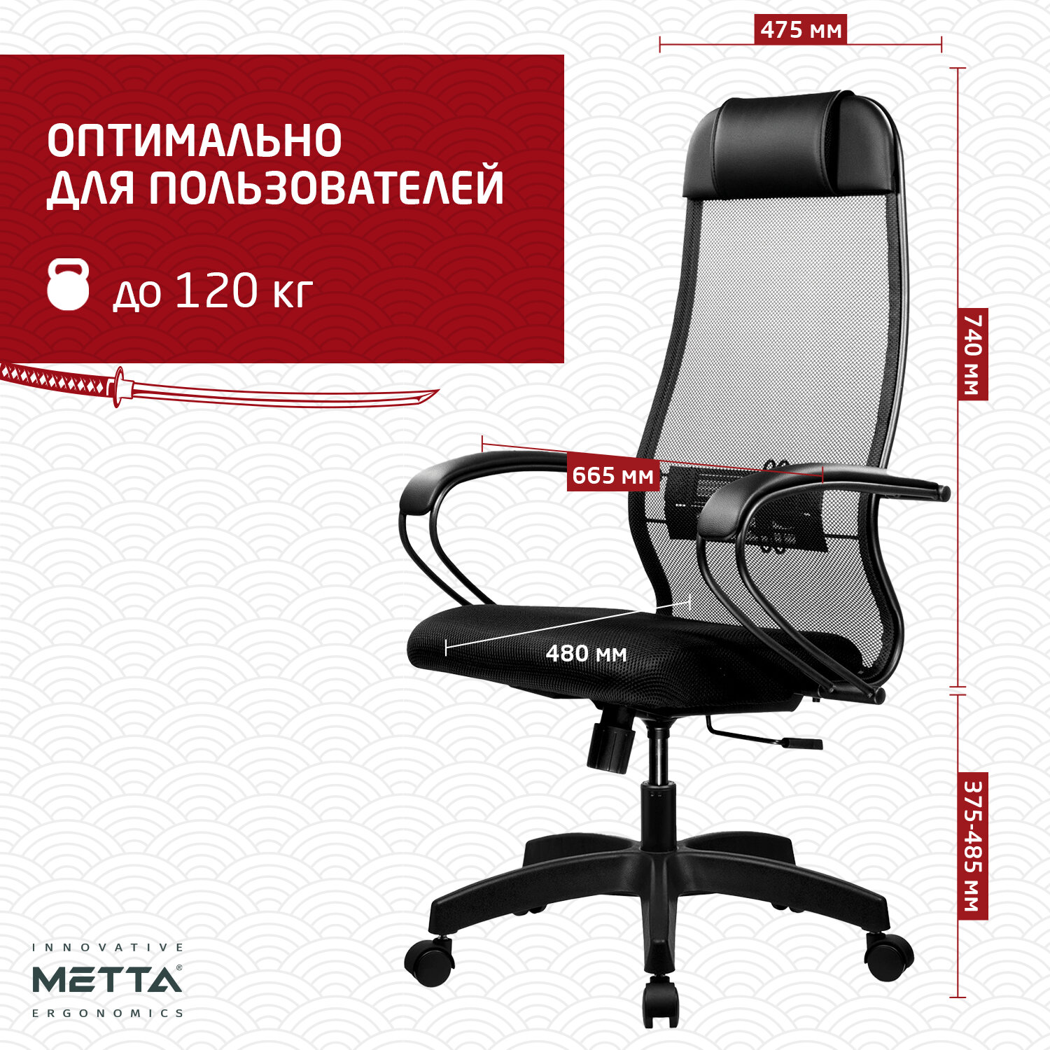 Кресло офисное МЕТТА 