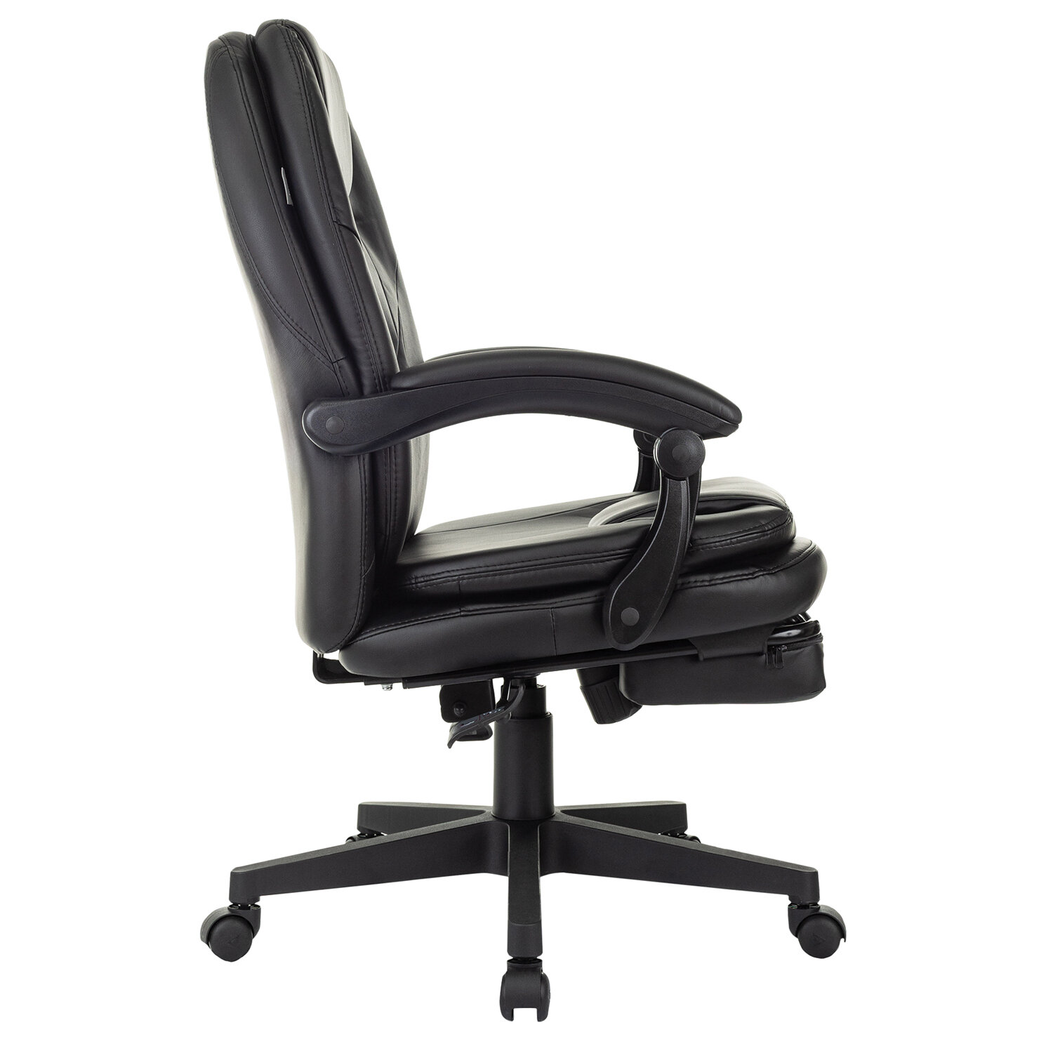 Кресло офисное CH-868N-BF, синхромеханизм, подставка для ног, экокожа, черное, 2018358