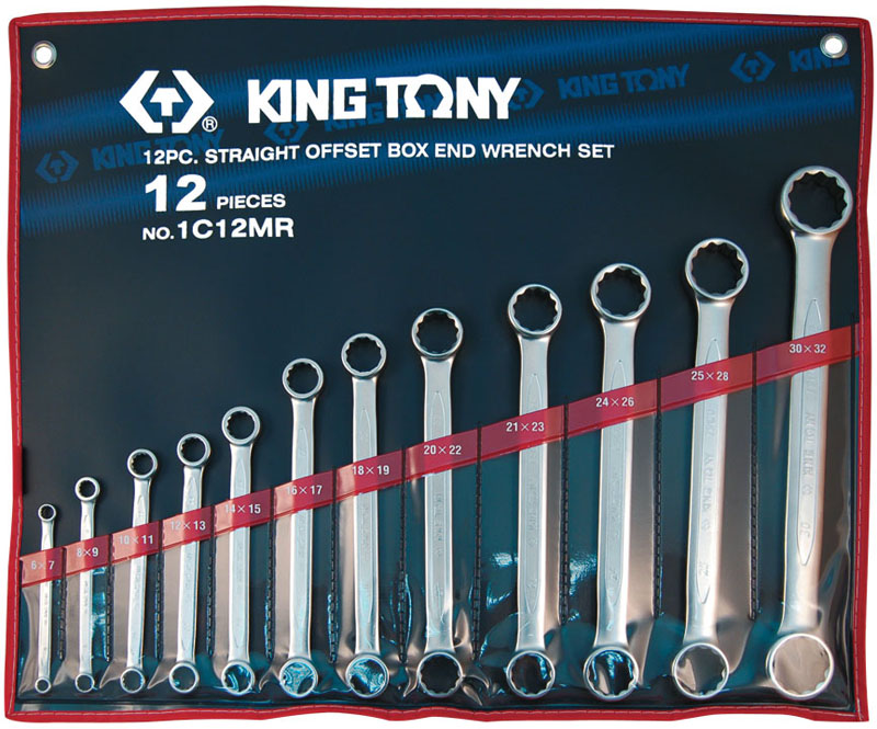KING TONY 1C12MR - набор накидных ключей, 6-32 мм