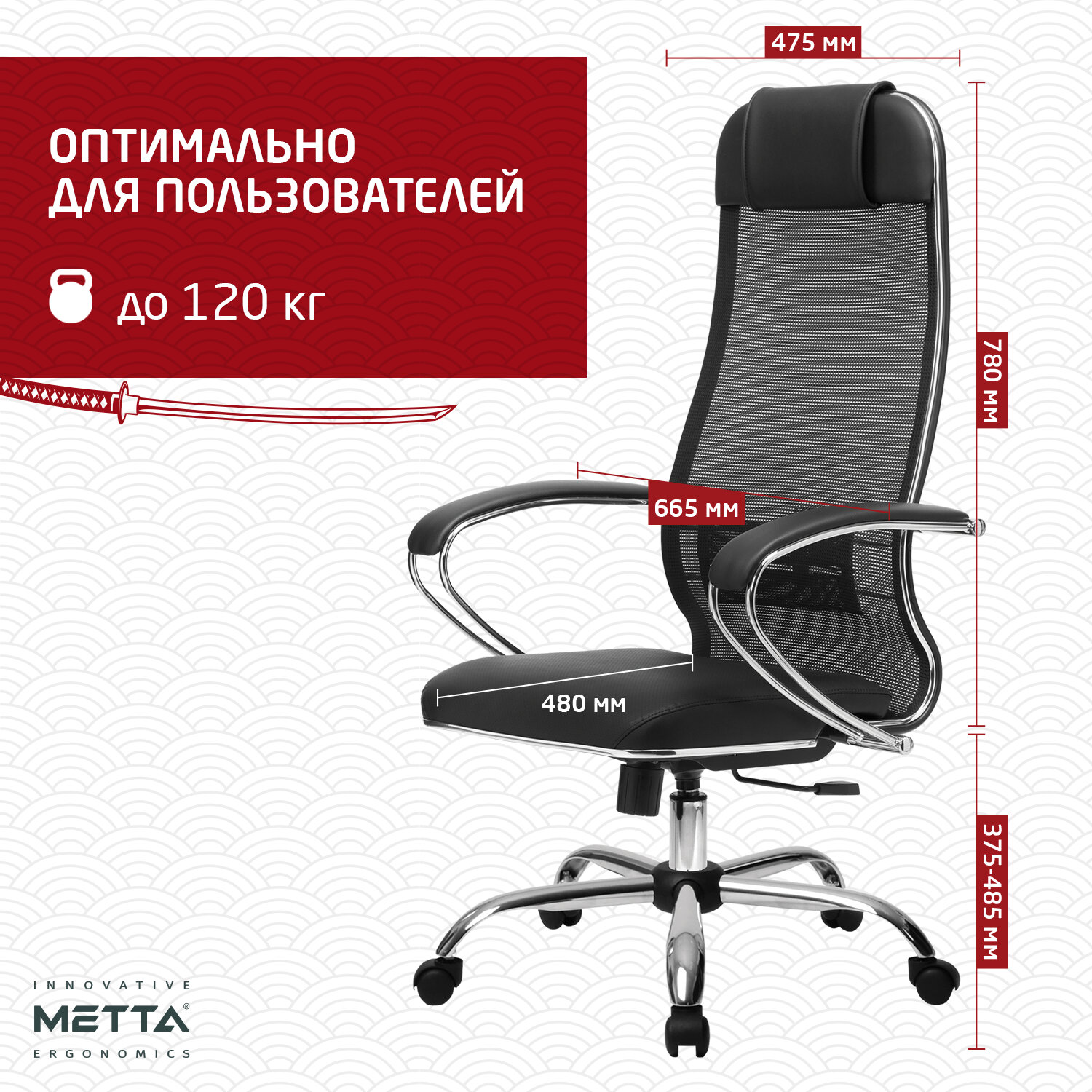 Кресло офисное МЕТТА 