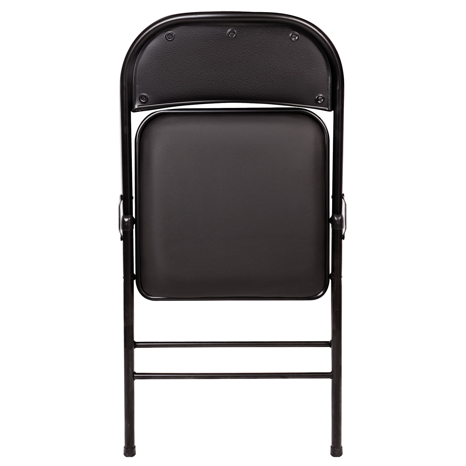 BRABIX Golf Plus CF-003 Комфорт - стул складной для дома и офиса, черный каркас, кожзам черный