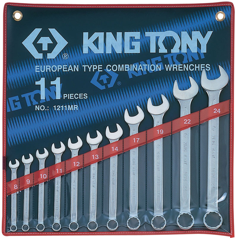 KING TONY 1211MR - набор комбинированных ключей, 8-24 мм