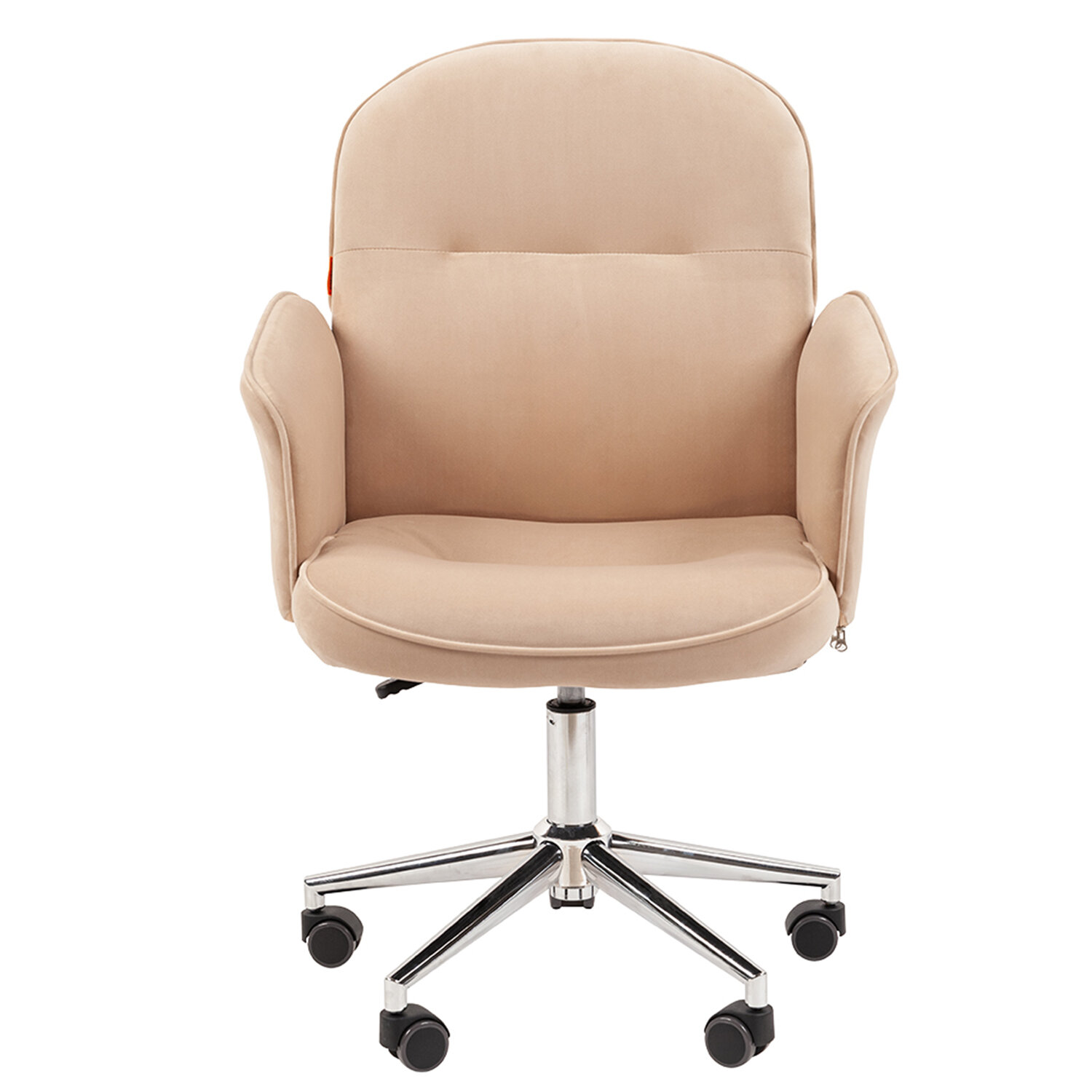 Кресло офисное Chairman CH 130, велюр, бежевое, 7142120